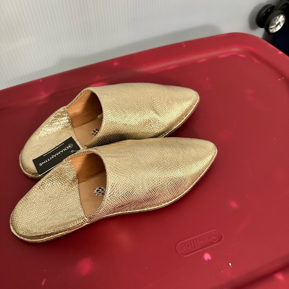 Moroccan flat mules (belgha traditional shoes)
